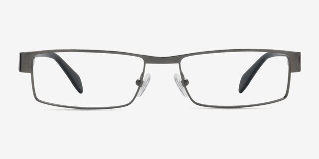 Katia Gunmetal MetalEyeglass Frames from EyeBuyDirect, Front View