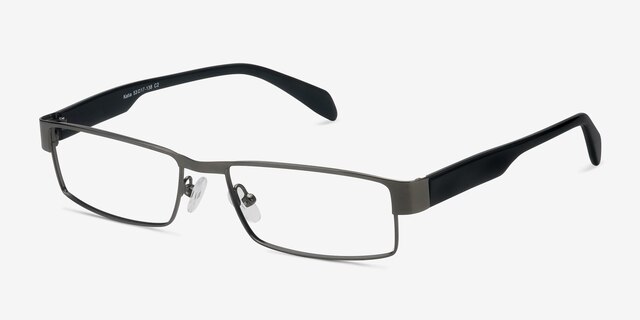 Katia Gunmetal MetalEyeglass Frames from EyeBuyDirect, Angle View