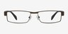 Katia Brown MetalEyeglass Frames from EyeBuyDirect, Front View