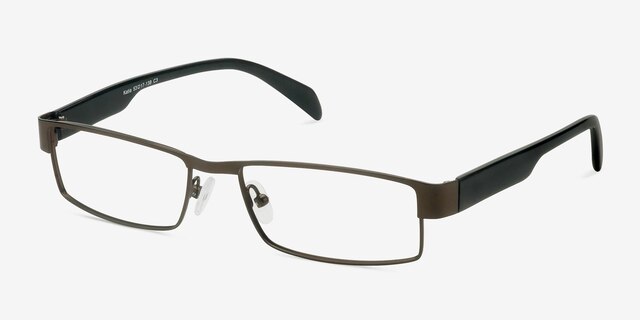 Katia Brown MetalEyeglass Frames from EyeBuyDirect, Angle View