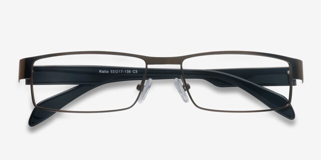 Katia Brown MetalEyeglass Frames from EyeBuyDirect, Closed View