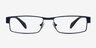 Katia Navy MetalEyeglass Frames from EyeBuyDirect, Front View