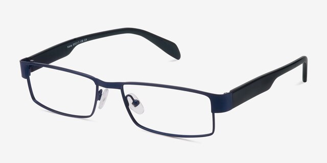 Katia Navy MetalEyeglass Frames from EyeBuyDirect, Angle View