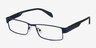 Katia Navy MetalEyeglass Frames from EyeBuyDirect, Angle View