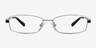 Jean Silver MetalEyeglass Frames from EyeBuyDirect, Front View