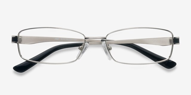 Jean Silver MetalEyeglass Frames from EyeBuyDirect, Closed View