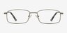Tab Gunmetal MetalEyeglass Frames from EyeBuyDirect, Front View