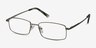 Tab Gunmetal MetalEyeglass Frames from EyeBuyDirect, Angle View