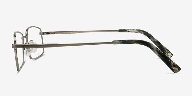 Tab Gunmetal MetalEyeglass Frames from EyeBuyDirect, Side View
