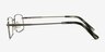 Tab Gunmetal MetalEyeglass Frames from EyeBuyDirect, Side View