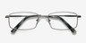 Tab Gunmetal MetalEyeglass Frames from EyeBuyDirect, Closed View