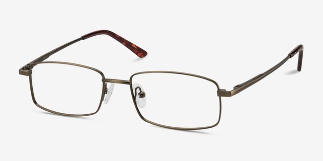 Tab Bronze MétalMontures de lunettes de vue d'EyeBuyDirect, Vue d'Angle