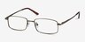 Tab Bronze MétalMontures de lunettes de vue d'EyeBuyDirect, Vue d'Angle