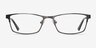 Germantown Gunmetal MetalEyeglass Frames from EyeBuyDirect, Front View