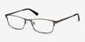 Germantown Gunmetal MetalEyeglass Frames from EyeBuyDirect, Angle View