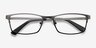 Germantown Gunmetal MetalEyeglass Frames from EyeBuyDirect, Closed View