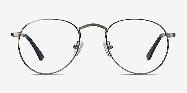Pensive Gunmetal Metal Eyeglass Frames