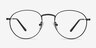 Epilogue Black MetalEyeglass Frames from EyeBuyDirect, Front View
