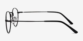 Epilogue Noir Métal Montures de lunettes de vue d'EyeBuyDirect, Vue de Côté