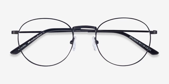 Epilogue Black MetalEyeglass Frames from EyeBuyDirect, Closed View