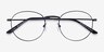 Epilogue Black MetalEyeglass Frames from EyeBuyDirect, Closed View