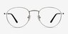 Epilogue Silver MetalEyeglass Frames from EyeBuyDirect, Front View