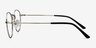 Epilogue Silver MetalEyeglass Frames from EyeBuyDirect, Side View