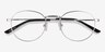Epilogue Silver MetalEyeglass Frames from EyeBuyDirect, Closed View