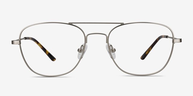 Captain Silver MetalEyeglass Frames from EyeBuyDirect, Front View