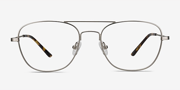 Captain Silver Metal Eyeglass Frames