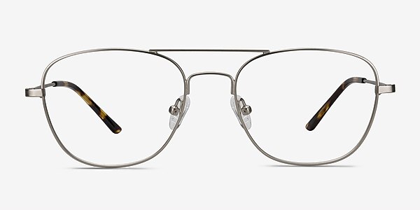 Captain Silver Metal Eyeglass Frames