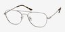 Captain Silver MetalEyeglass Frames from EyeBuyDirect, Angle View