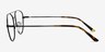 Captain Black MetalEyeglass Frames from EyeBuyDirect, Side View