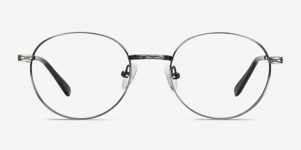 Ledger Silver Metal Eyeglass Frames