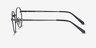 Ledger Silver MetalEyeglass Frames from EyeBuyDirect, Side View