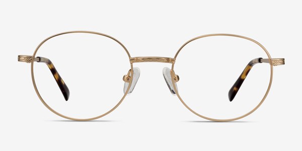 Ledger Golden Metal Eyeglass Frames