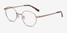 Ledger Golden MetalEyeglass Frames from EyeBuyDirect, Angle View