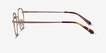 Ledger Golden MetalEyeglass Frames from EyeBuyDirect, Side View