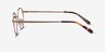 Ledger Golden MetalEyeglass Frames from EyeBuyDirect, Side View