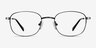 Caesar Gunmetal MetalEyeglass Frames from EyeBuyDirect, Front View