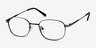 Caesar Gunmetal MetalEyeglass Frames from EyeBuyDirect, Angle View