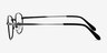 Caesar Gunmetal MetalEyeglass Frames from EyeBuyDirect, Side View