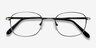Caesar Gunmetal MetalEyeglass Frames from EyeBuyDirect, Closed View