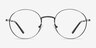 Motif Gunmetal MetalEyeglass Frames from EyeBuyDirect, Front View