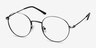 Motif Gunmetal MetalEyeglass Frames from EyeBuyDirect, Angle View