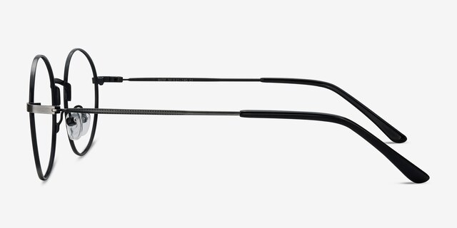 Motif Gunmetal MetalEyeglass Frames from EyeBuyDirect, Side View
