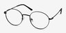 Motif Black MetalEyeglass Frames from EyeBuyDirect, Angle View
