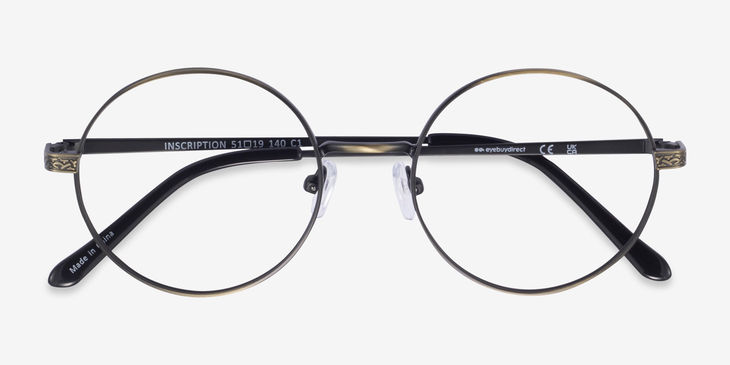 Metal Frame Eyeglasses, Round Full-Rim, Brown, Classic , Runway New B Brown Round Glasses #7827915 | Zenni Optical Canada main image 4