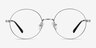 Inscription Silver MetalEyeglass Frames from EyeBuyDirect, Front View