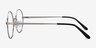 Inscription Silver MetalEyeglass Frames from EyeBuyDirect, Side View